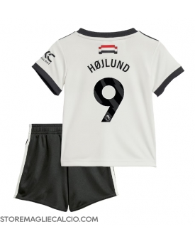 Manchester United Rasmus Hojlund #9 Maglia Gara Terza Repliche 2024-25 Bambino Maniche Corte